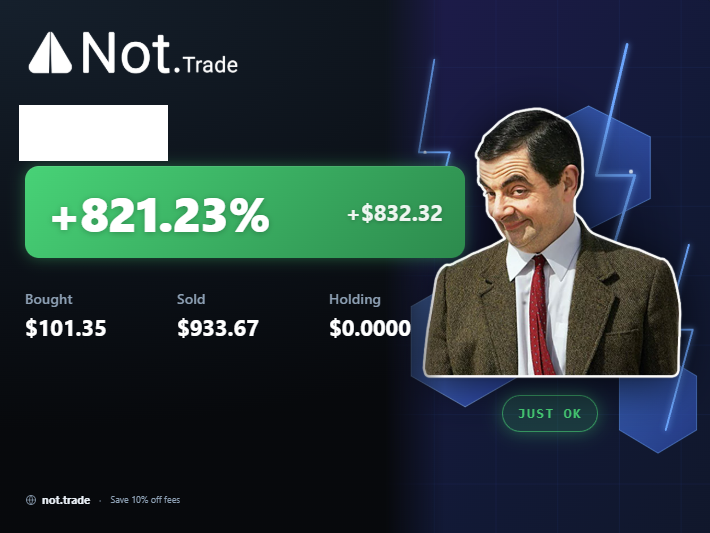 thatbagholder's tweet photo. The BEST terminal on $TON. Invite access only.

10% off fees:
https://t.co/G29QPOZr94 https://t.co/31m9jOZ7il