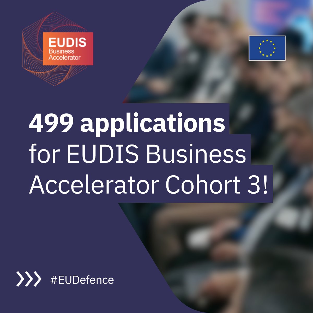 defis_eu's tweet photo. 📈 A record level of interest from dual-use innovators!

This strong response highlights the growing interest in engaging with the #EUDIS Business Accelerator and contributing to a stronger, more competitive #EUDefence ecosystem.

🔗 https://t.co/xH2PAPYq50 https://t.co/0yJWRGtVp9