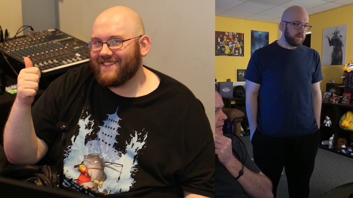 TheChunkeyNinja's tweet photo. Welp since its June, we have hit 2 years since I started dieting, 1 year of consistent lifting. 😂 Bit of a jumpscare looking back.

June 2024 - 327lbs/148KG. Grade 3 obese.
June 2026 - ~200lbs/90KG. https://t.co/yj27t8oKfJ