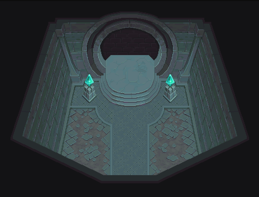 p681_pixels's tweet photo. Mysterious portal room I made for Seed of Nostalgia💀💎

#pixelart #ドット絵 https://t.co/Tl40vpw4li