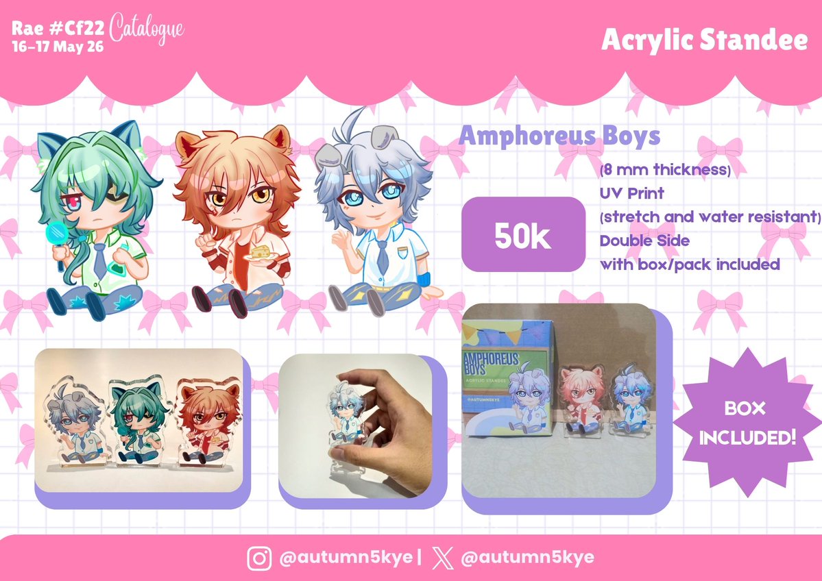 Autumn5kye's tweet photo. Acrylic Standee &amp; Button Pin https://t.co/PFobjCrXUp