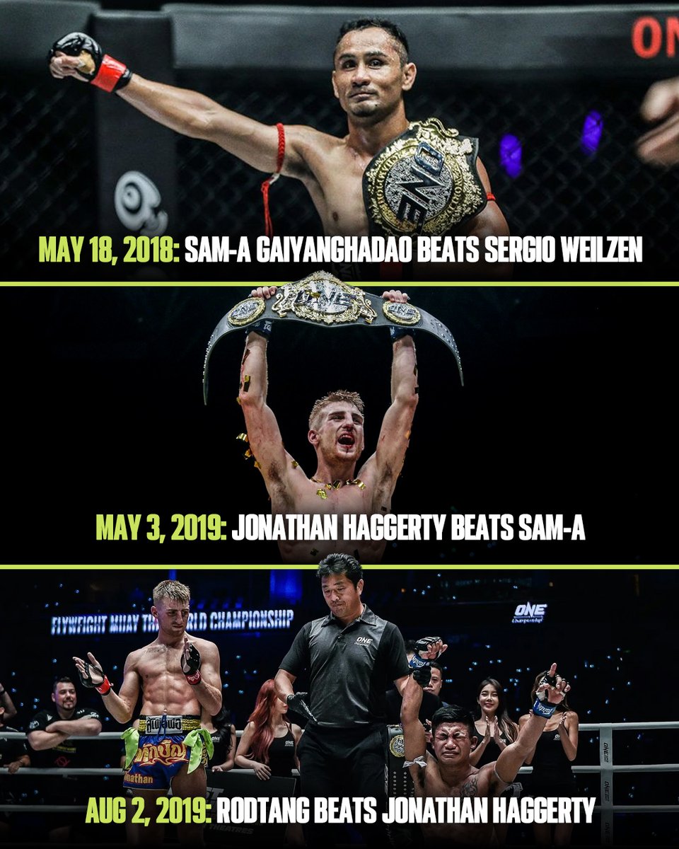 _FightRecord's tweet photo. Only 3 fighters have ever held the Flyweight Muay Thai World title in @ONEChampionship. 🏆

And there's been no new champions since August 2019. 🔙

Will it be Asadula Imangazaliev 🇷🇺 or Aslamjon Ortikov 🇺🇿 who becomes the fourth? 👀 https://t.co/NVE4wxgo8N