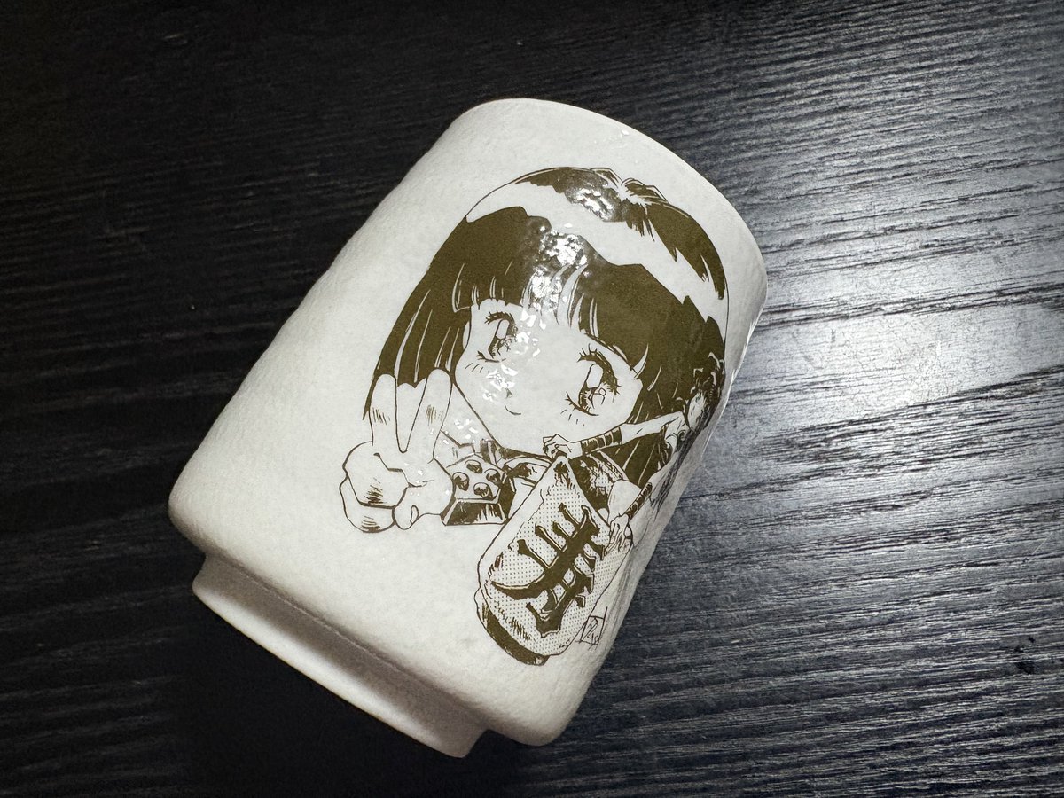 見つけたー！X68000用コットンの発売記念の湯呑み茶碗だよ！今日からは