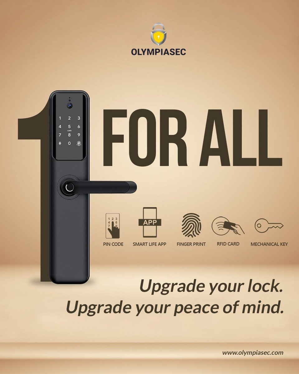 OlympiaSecure's tweet photo. Protect what matters most with Olympia Secure’s advanced door locks—designed for safety, convenience, and confidence every day.
.
.
#HomeSecurity #LockUpgrade #PeaceOfMind #SafetyFirst #SecureYourHome #OlympiaSecure #SmartLocks #HomeProtection #AdvancedLocks https://t.co/rHEMlMG2R5