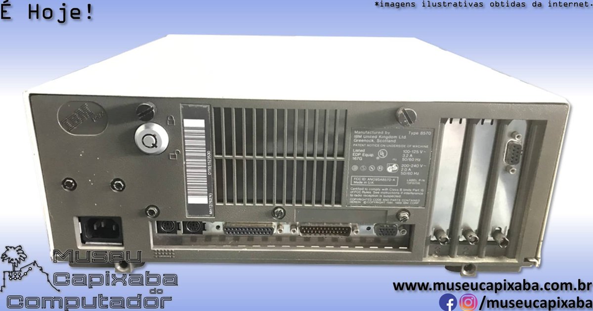 museucapixaba's tweet photo. É hoje! O microcomputador IBM PS/2 Modelo 70 de 1988.
+em https://t.co/tsPgWzS3a0
#MuseuCapixaba #mcc #éhoje #museu #tecnologia #retro #geek #Capixaba #ES #DescubraoES #OnThisDay #IBM #PS2 #PS2m70 #IBMPS2 #IBMPS2m25LanStation #IBMPS2m50Z #IBMPS2model70 #MCA #IBMPC #i386 #i486 https://t.co/LKdsALilld
