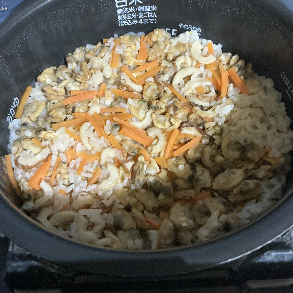 あさりの炊き込みごはん(๑'ڡ'๑)୨♡ ＃おうちご飯