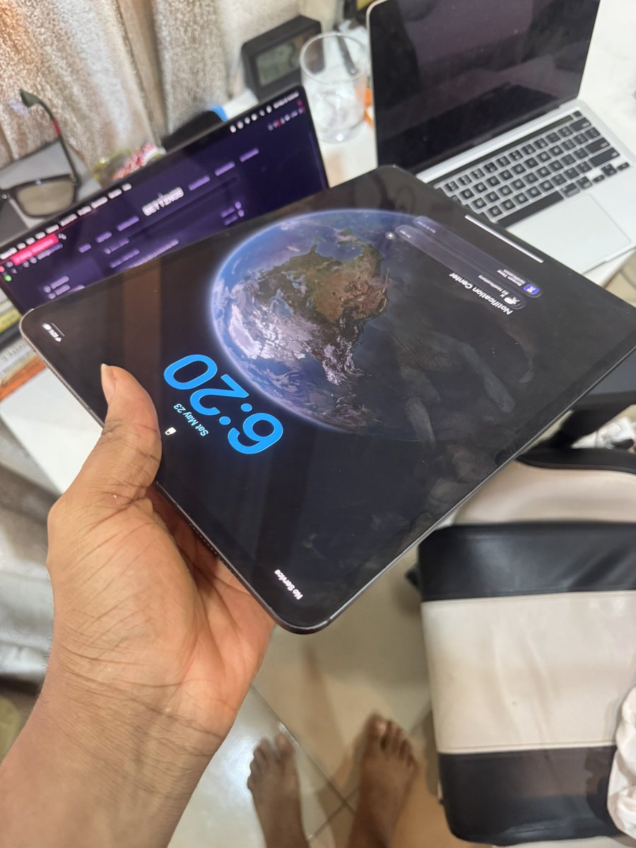 badboyF7's tweet photo. I have a Used m4 Pro IPad 256gb 13inches (cellular&amp;wifi) 

Open box MacBook Air m2 

in Lagos. If you’re interested make me a reasonable offer. https://t.co/BWg8rrGMdI