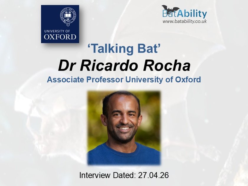 BatAbility's tweet photo. \o/ Next up on our Talking Bat podcast, I was delighted to chat to Ricardo Rocha about his life growing up, his academic work &amp; human segregation/diversity. Listen to the interview here ^0^
https://t.co/f0RSorpkcJ https://t.co/WAktuyfSHv