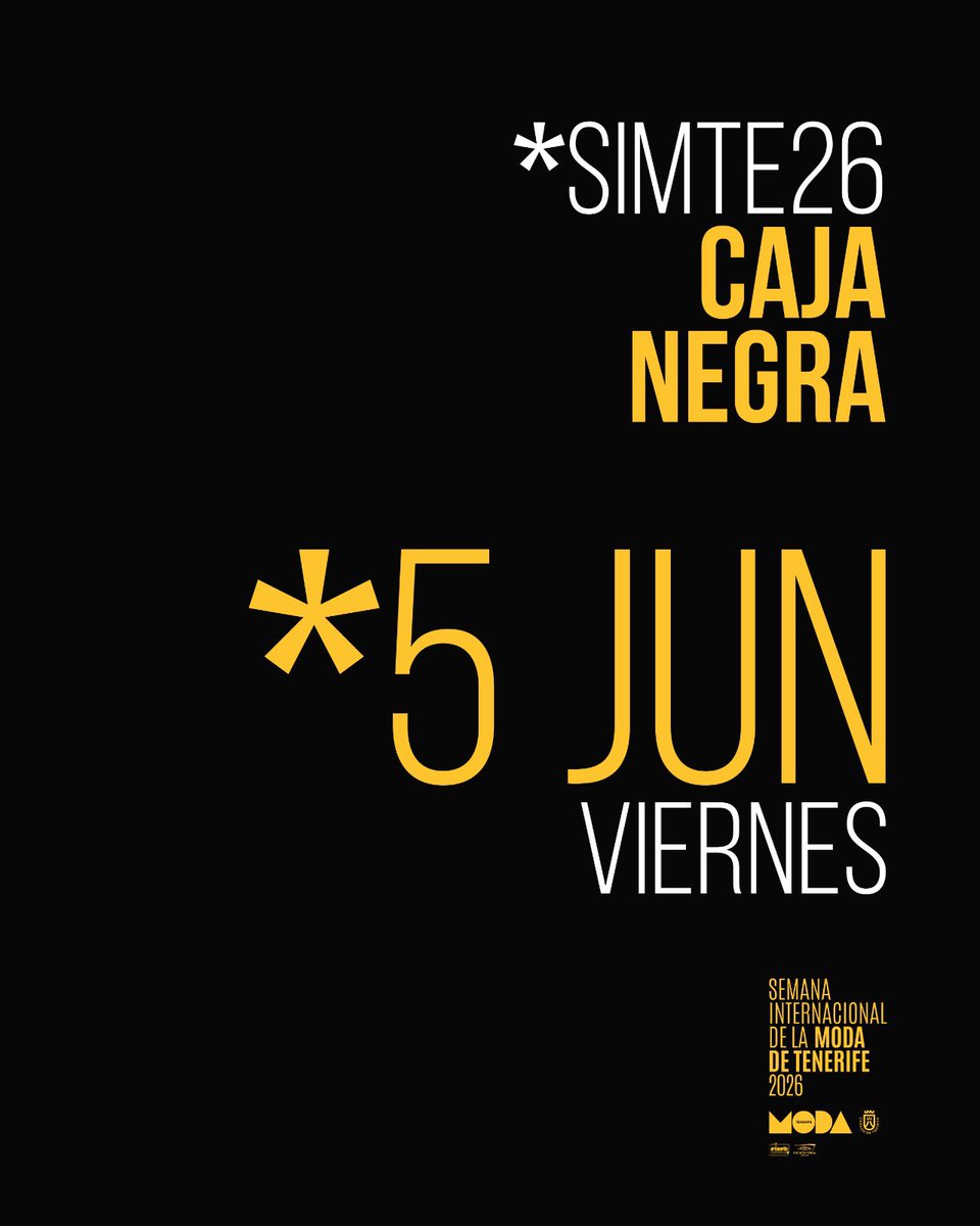 tenerifemoda's tweet photo. #SIMTE26 ✨ La Caja Negra de la Semana Internacional de la Moda de Tenerife es el espacio donde se darán cita las grandes propuestas del sector que crean tendencia y, también, nos acercan a lo más novedoso e innovador de la moda.
#TenerifeModa • #Moda • #Fashion • #SIMTE https://t.co/a65pUH1AR9