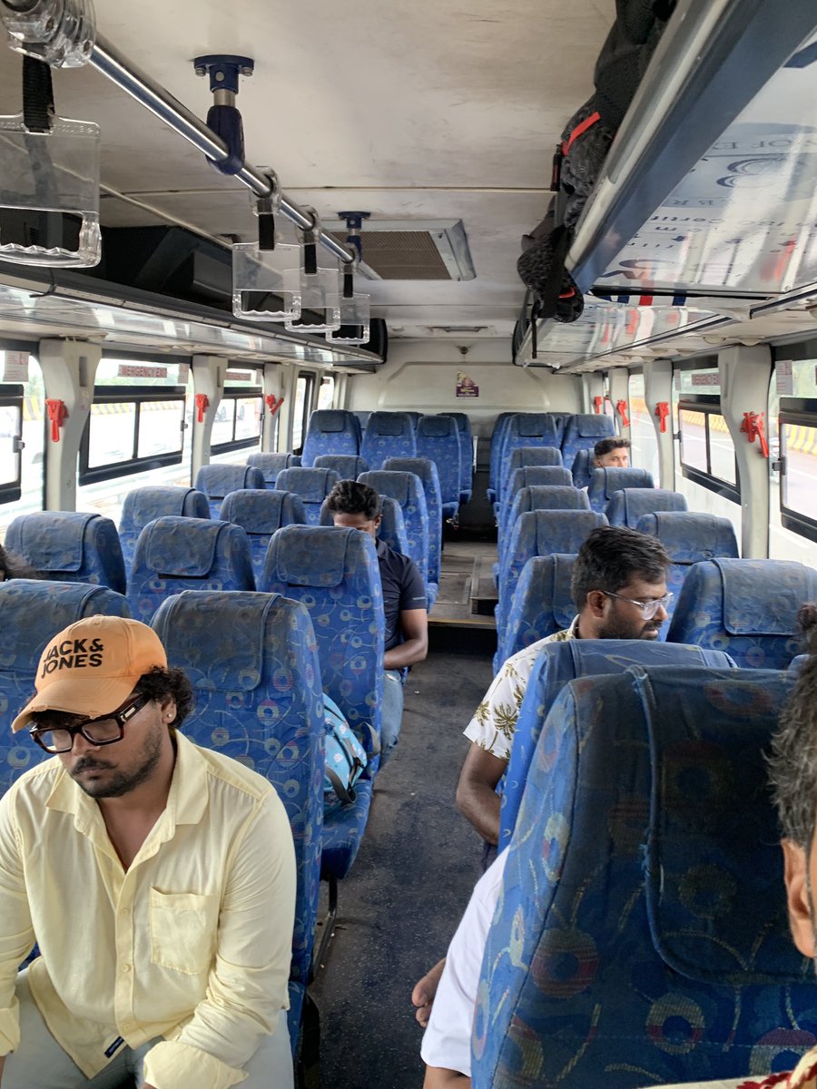 planemad's tweet photo. Bus finally pulls in 10 mins late. Rs..150 to the airport which otherwise would have been Rs.1200+

The occupancy is poor <20% for such a good AC service.

Why are such useful public services so underused and what is being done to popularize it? @MauvinGodinho https://t.co/f3HjApdPfy
