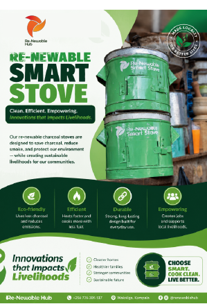 RenewableHub's tweet photo. π₯ Cook smarter with the Re-Newable Smart Stove!
β
Uses less charcoal
β
Less smoke
β
Faster cooking
β
Eco-friendly & durable
π Nansana Kyebando Road
π +256 393 102858
π± Innovation that impacts livelihoods.
#SmartStove #CleanCooking #RenewableHub #Uganda #SaveFuel https://t.co/Hv9mSl77Pl