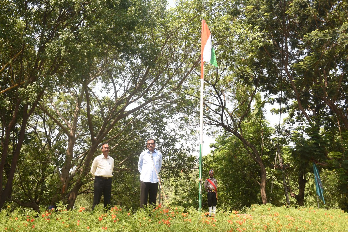 braouofficial's tweet photo. TELANGANA STATE FORMATION DAY CELEBRATIONS AT BRAOU
Hyderabad, June 02, 2026: Prof. Ghanta Chakrapani, Vice-Chancellor, Dr. B. R. Ambedkar Open University today hoisted the tri-colour National Flag on the occasion Telangana State Formation Day Celebrations at the campus. Prof. Chakrapani extended State Formation Day greetings to the Staff and congratulated the university officials. Prof. Chakrapani remembered the sacrifices of the martyrs who participated in the formation of Telangana. The University moving forward with the aim of providing equal opportunities to all sections of the society and that this university is already fulfilling its social responsibility by providing free education to the tribals children belonging to the backward tribes of Gond, Koya, Chenchu and other communities in the state, under Equal Opportunity Plan. The University will enter into Memorandums of Understanding with State Government to conduct AI training programs for Government teachers. He revealed that the DRC building construction work will be completed soon under PM Usha funds. 
Dr.L. Vijaya Krishna Reddy, Registrar, Prof.E.Sudha Rani; Prof.I.Anand Pawar, Prof.B.Srinivas, Prof.P.Venkata Ramana, Dr.Banoth Dharma, Prof.G.Dayakar, Dr.Y.Venkateswarlu, Prof.K.Prameela, Dr.A. Rama Devi, NC Venugopal, All Directors, Deans, Heads of Branches, Teaching and Non-Teaching Staff members and representatives of University Service Associations attended the Telangana State Formation Day Celebrations.