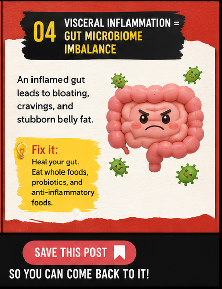 Inteledoc's tweet photo. Your belly fat isn't always caused by eating too much. 👇

🔹 High stress
🔹 Insulin resistance
🔹 Poor sleep
🔹 Gut inflammation
🔹 Hormonal imbalance
Fix the root cause, not just the symptoms.
💾 Save this post for later.
#WeightLoss #BellyFat #GutHealth #Hormones #HealthTips https://t.co/W4rU1ebuLq