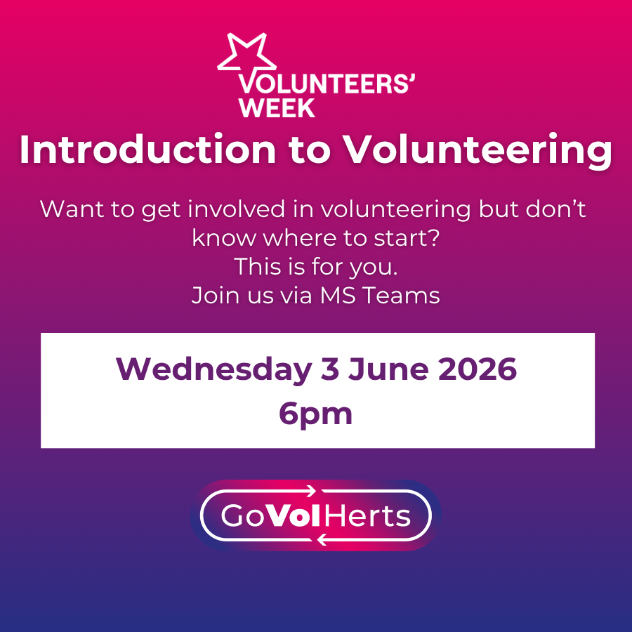 GoVolHerts's tweet photo. There’s so much to do this Volunteer’s Week in Hertfordshire including in person and online events - meet local charities, community groups and organisations making a real difference across our county.
Check out the events section on our website for the full list of what’s on. https://t.co/GRePZ7bZUw