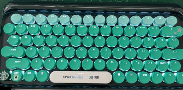 【国内未発売】スターバックス Lofree 緑色キーボード 本体 Lofree Lofreeと中国のスターバックスのコラボのキーボード。 見た目に