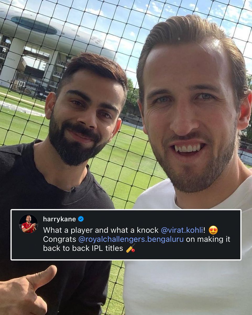 FCBayernEN's tweet photo. Game recognize Game 🌟

@HKane 🤝 @imVkohli https://t.co/4nO4UAiIBW