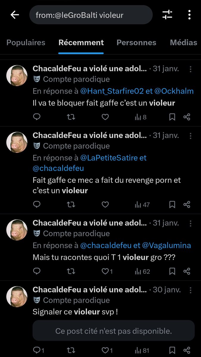 chacaldefeu's tweet photo. Puisqu’il ne faut rien laisser au hasard avec ce genre d’ordures qui instrumentalisent les questions de VSS.

Son récit ne tient en rien, : il dit qu’on l’a contacte récemment pour lui raconter un témoignage (100% inventé) mais il m’accusait déjà de nul part en janvier. https://t.co/P700VU3f2C