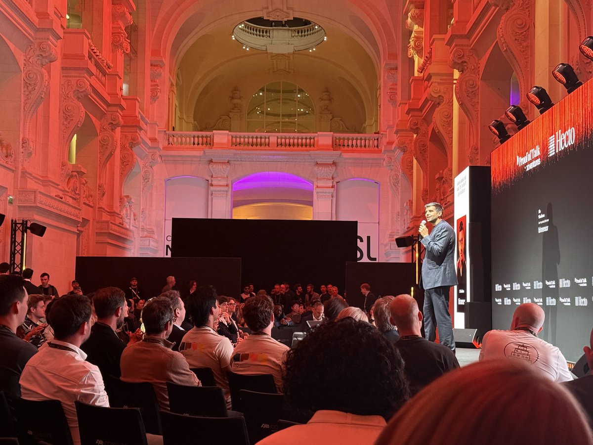 markjeffrey's tweet photo. Here’s Ala Shabanna cofounder of Bittensor at Proof of Talk - Louvre https://t.co/dZwJBeTn8C