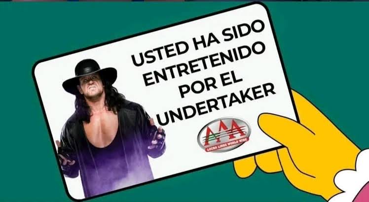 fernandoflog's tweet photo. @WWEGraves at the end of AAA’s transmissions you should day “usted ha sido entretenido por el enterrador” (you have been entertained for the Undertaker” https://t.co/vnMmgkXuqi