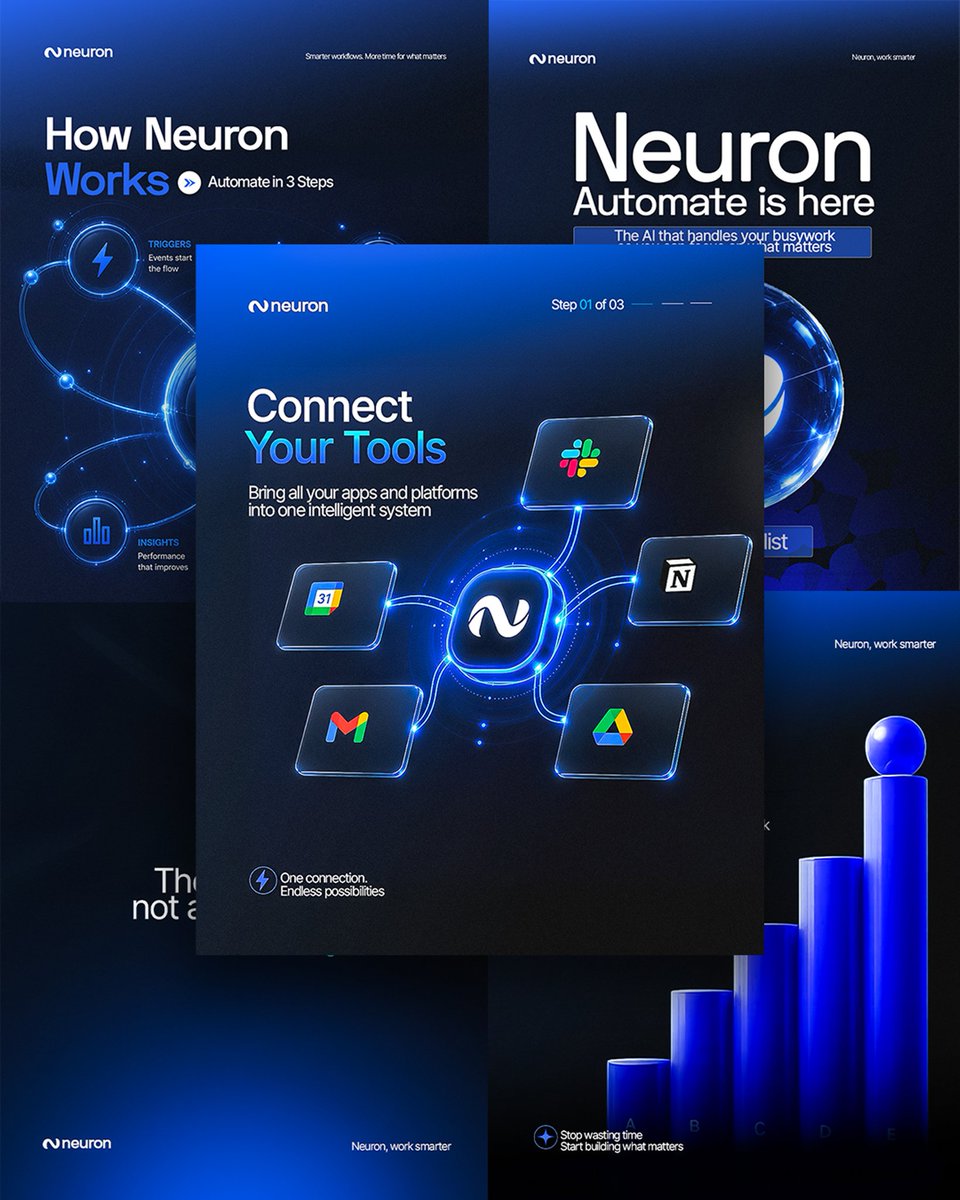 thezeez_visuals's tweet photo. Introducing Neuron AI.

A conceptual AI automation brand built around the future of work.

Have a productive month

#ai https://t.co/lNfVsVZkwo