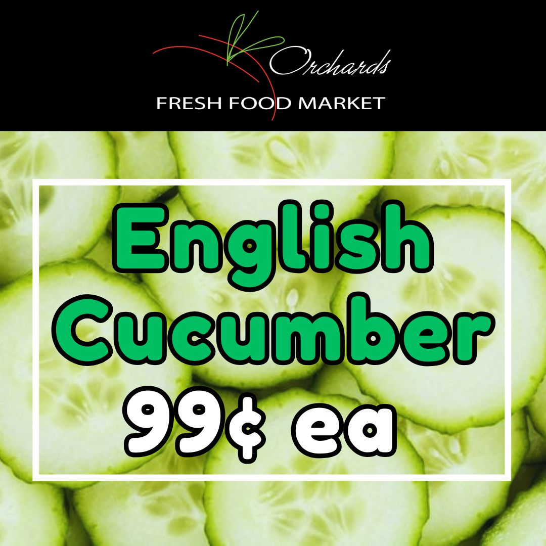 OrchardsFF's tweet photo. Produce Features! Until Thursday June 4th,  2026 or While Supplies Last!
Watermelon Slices $1.50/lb
English Cucumbers 99¢ ea
Peaches &amp; Cream Corn 99¢ ea
Red Bell Peppers $2.99/lb
#Produce #watermelon #cucumbers #redpeppers #salesalesale #onlyatorchards #wherefreshcomesfrom https://t.co/6H1E15sjrw