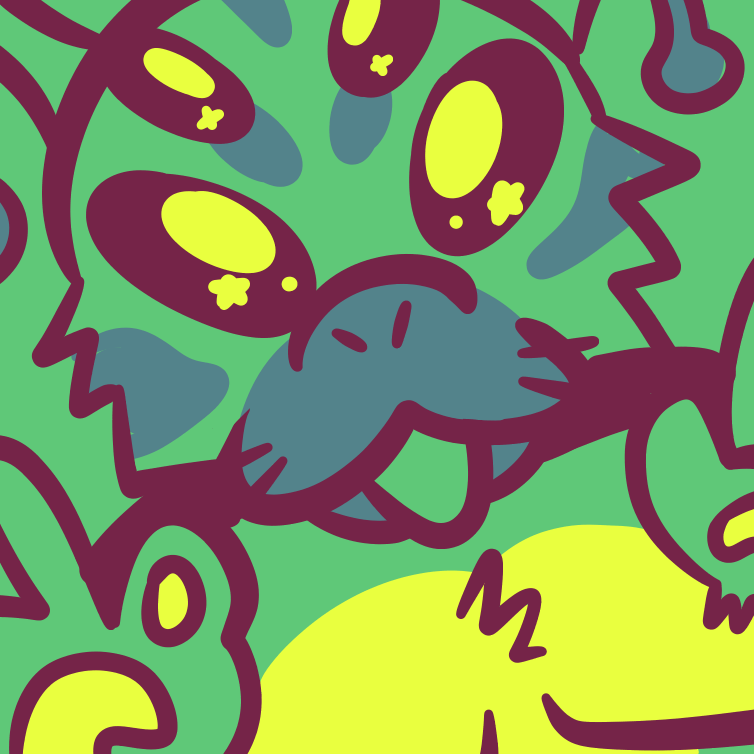 sandglas_'s tweet photo. unique, brightly colored faces https://t.co/GLGe6e550I
