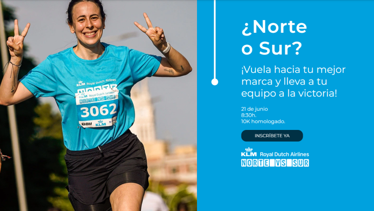 zonan_ee's tweet photo. KLM Norte vs. Sur: llévate tu dorsal para participar https://t.co/gEMApqmXFt