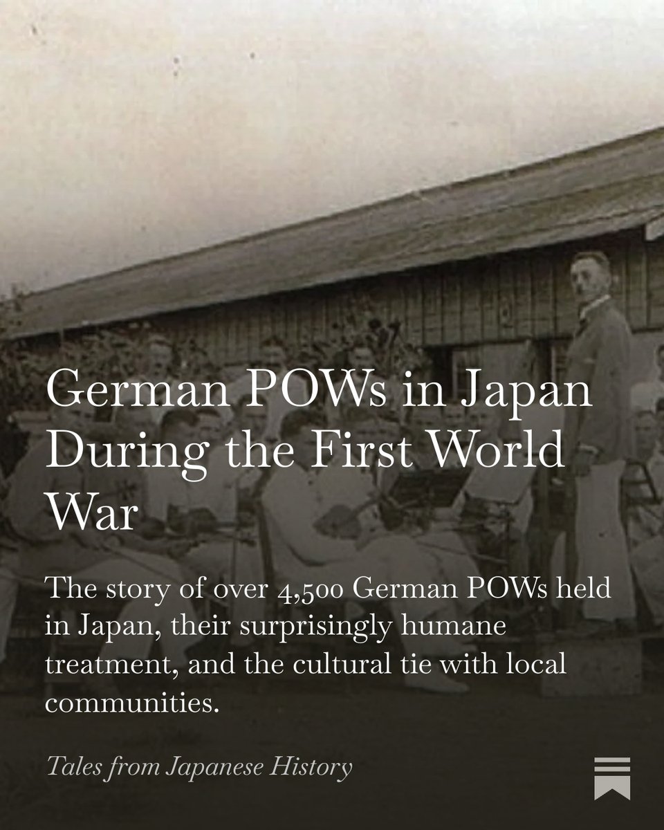 Tuttogiappone's tweet photo. German POWss in Japan During the First World War
https://t.co/bNeqzBWKXg
#Japan #firstworldwar #germany https://t.co/E8lhX1567J