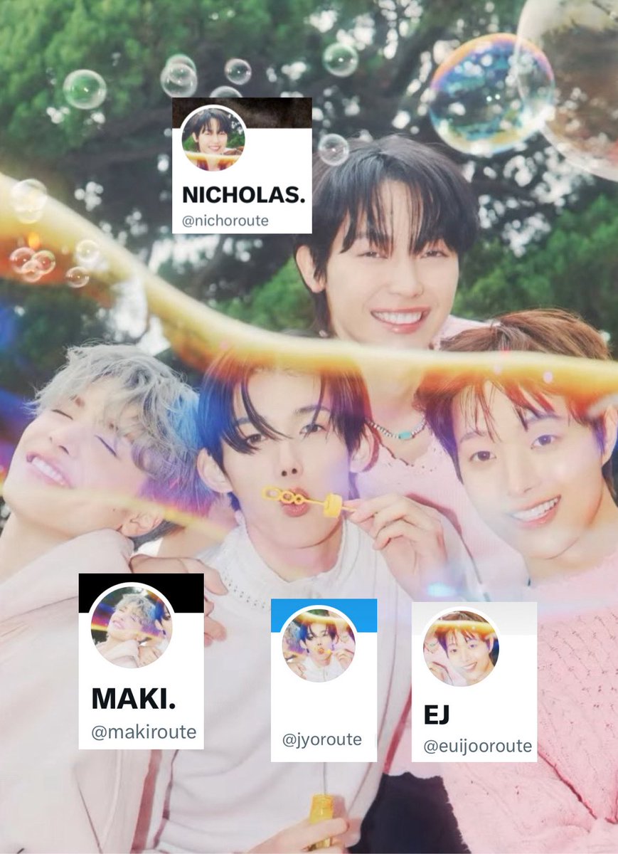 atticaine's tweet photo. My family my team... 🥹💖 @euijooroute @jyoroute @makiroute https://t.co/FXMGugPo4x