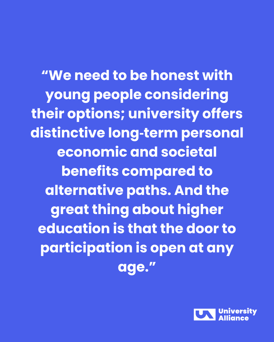 UniAlliance's tweet photo. 📣University Alliance responds to the British Social Attitudes survey📣

The new report shows public perception of HE is more nuanced than the current debate suggests.

The British public aren’t turning against HE, but confidence has been dented👇
https://t.co/nVWIPCo55s https://t.co/gJTvHSvW1U