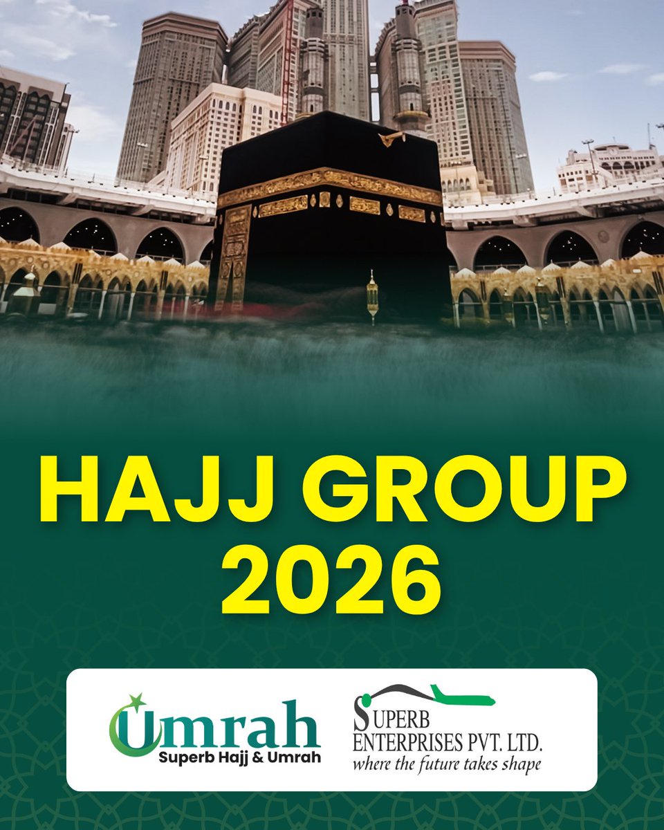 superbumrah's tweet photo. Experience the key rituals and spiritual experiences of Hajj through our lens.
Call now - +91-9599200927
#superbumrahservices #hajjpackages2026 #SEPL #hajj #hajjpilgrimage #HajjTour #hajjandumrah #HajjPreparation #hajjseason #Hajj2026 #HajjPackage #SpiritualJourney #MakkahMadinah https://t.co/GC3YCvZyIv