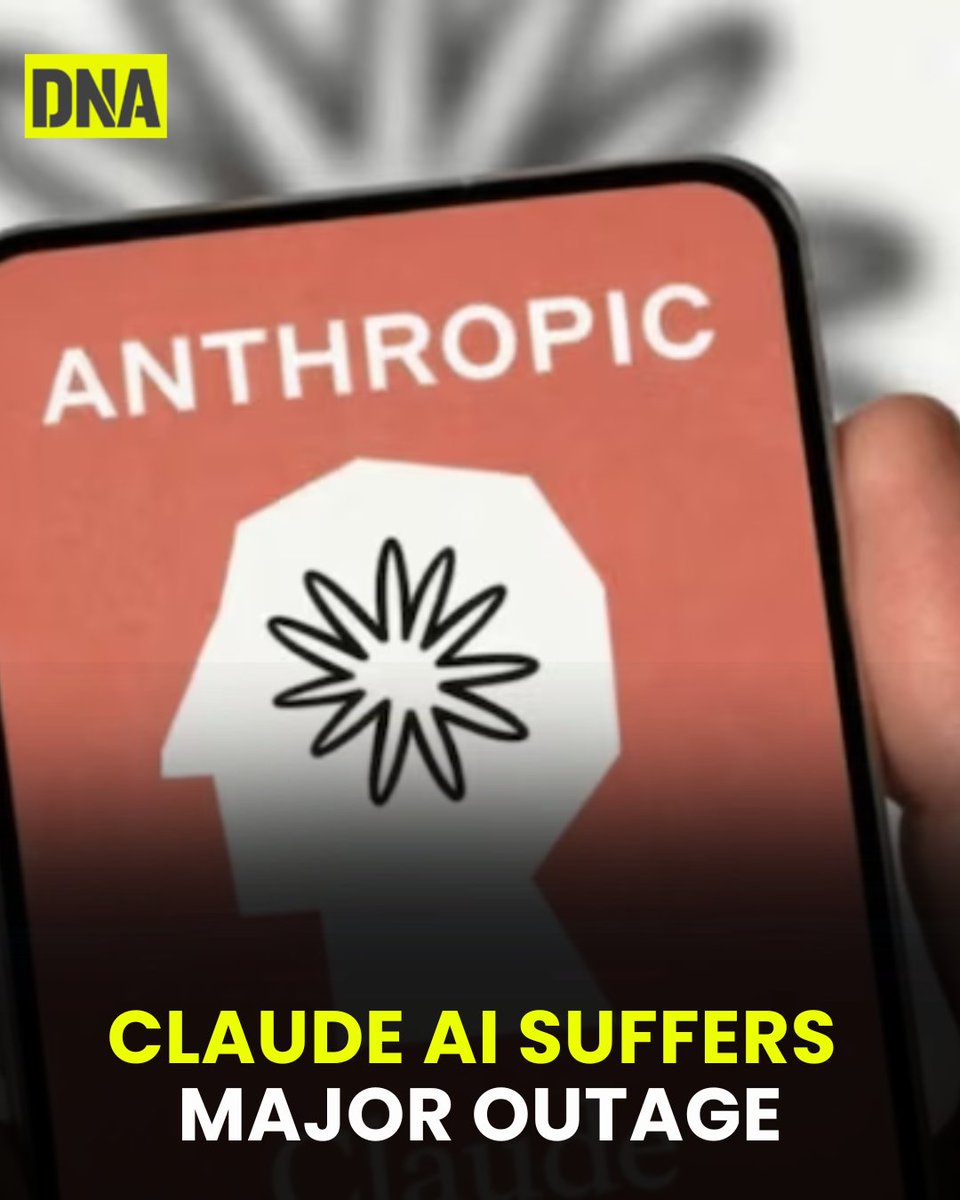 dna's tweet photo. Anthropic’s AI chatbot Claude is facing a major global outage. Downdetector data shows complaints spiked around midday, with users locked out of the website, desktop app, and mobile app.
Read here :https://t.co/JwTSVaWG0V
#AnthropicClaudeAI | #DNAUpdates | #Outrange https://t.co/QKFKWcWZdL