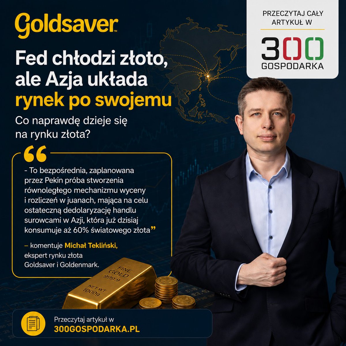 GoldsaverPL's tweet photo. Chiny rozwijają własny mechanizm wyceny i rozliczeń surowców w juanach.

„To bezpośrednia, zaplanowana przez Pekin próba stworzenia równoległego mechanizmu wyceny i rozliczeń w juanach (...) mająca na celu ostateczną dedolaryzację handlu surowcami w Azji” – @MTCreteil w @300gospodarka.