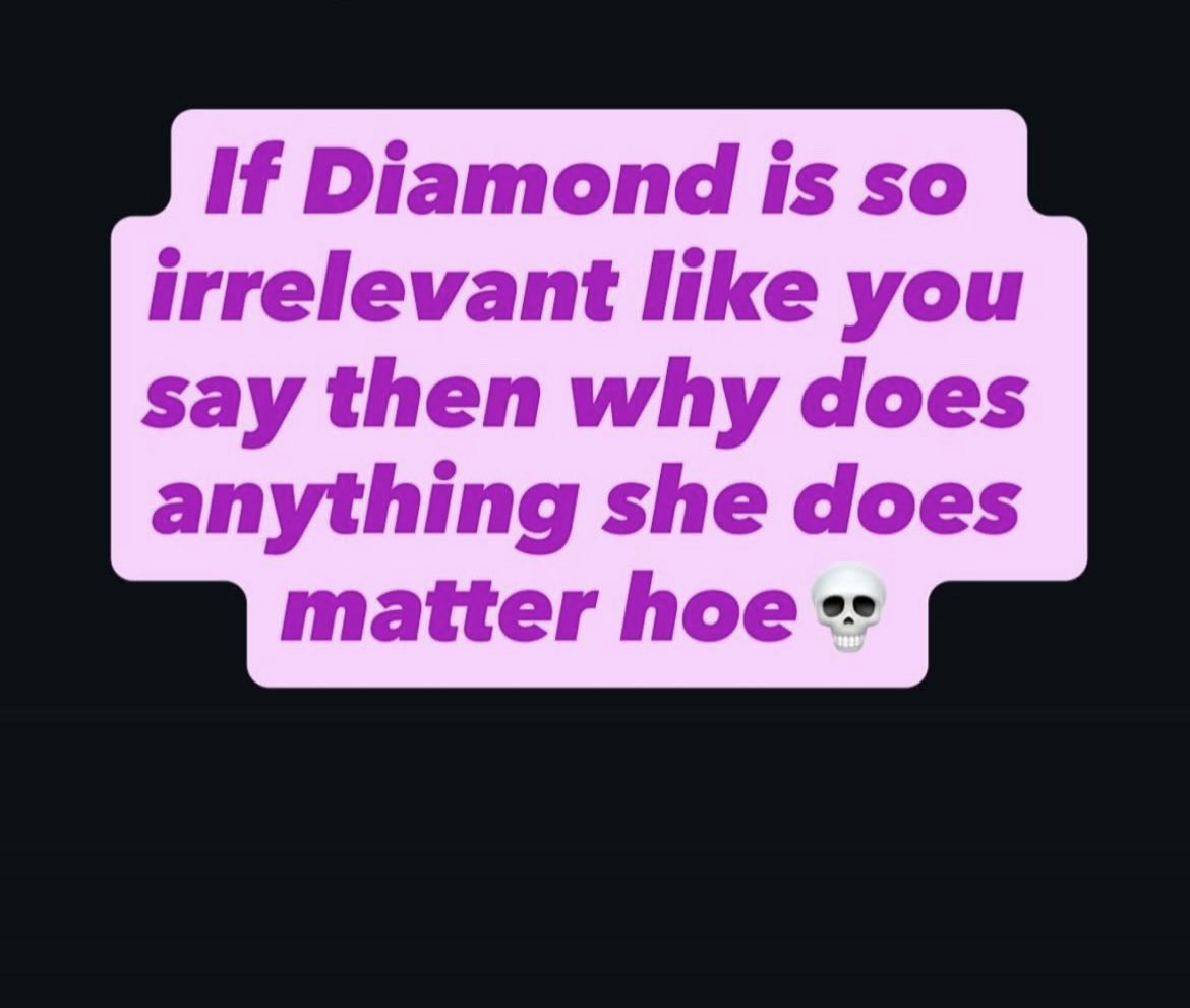 Fyeahdimondd's tweet photo. Asking you hoes the same question cus no one been talking about dimond, when l post anything it’s in response to Dimond stank diseased puss saying shit when she knows Chris just brought her to her knees bitch asking for thousands like she even deserves shit, thought you had money https://t.co/6KlE7RdHxQ
