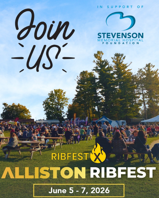 StevensonFdn's tweet photo. 🔥 Alliston Ribfest is THIS WEEKEND! 🔥
From June 5–7, enjoy mouthwatering ribs, live entertainment, and fun for the whole family. SMHF is proud to be a beneficiary of this amazing community event!

#AllistonRibfest #Alliston #SupportLocalHealthcare #StevensonMemorialHospital https://t.co/sso7k0i2St