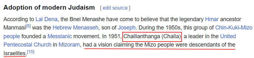 theatheistboi's tweet photo. But who started it?
Enters a schizo Mizoram tribal leader. "He saw dreams"
Yup those are his justifications.
But then the question become who funded the entire thing? A random person cannot make a movement without "funds" isn't ?

16/n https://t.co/1m20TYqevM