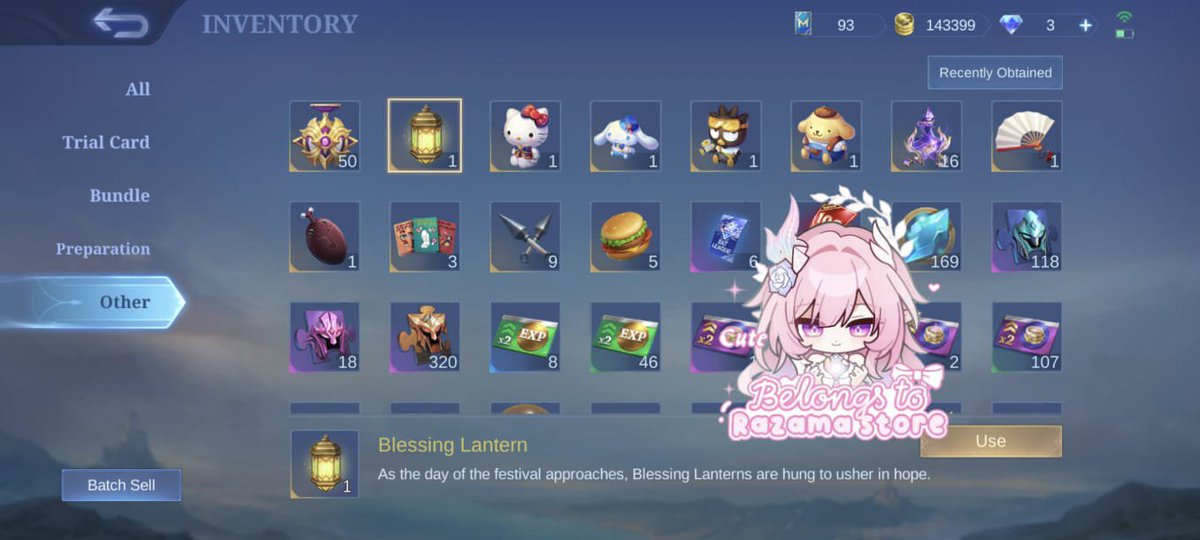 mizukiiayell's tweet photo. take all charisma ml 
18k #zonauang 

(hello kitty, cinnamoroll, badzt, pompurin, Kachousen, blessing latern DLL) https://t.co/9IsGyC7Aci