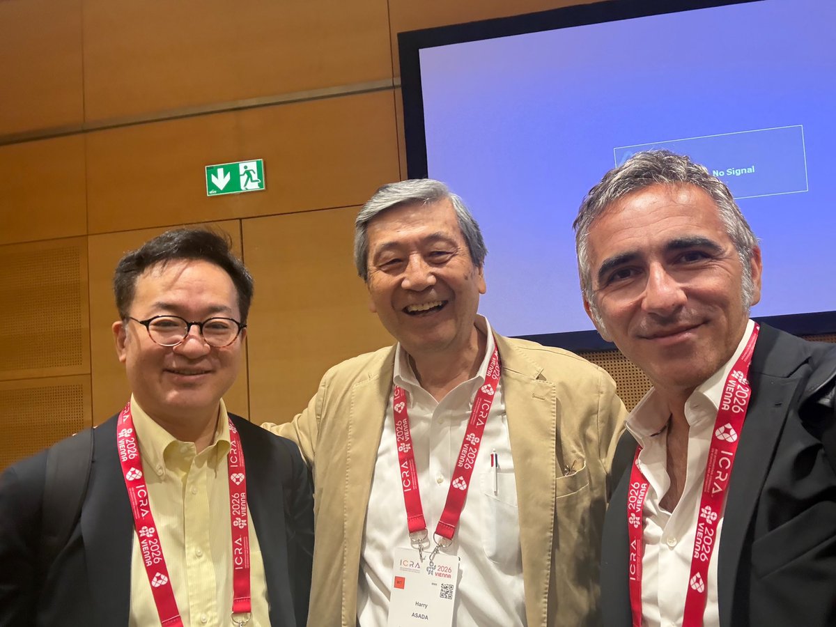 drinami's tweet photo. 日米欧の、人間拡張三人衆
#ICRA2026 https://t.co/ZEvQVJUAJ3