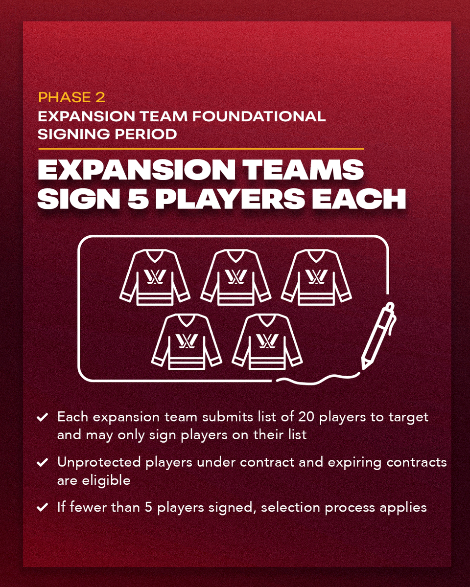 PWHL_Ottawa's tweet photo. an all-you-need-to-know guide through our upcoming Expansion Player Distribution Process 👀

Phase 1 will open this afternoon at 12pm ET. https://t.co/JAzqGMaecC