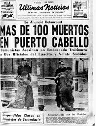 elena2760's tweet photo. #02Jun Un día como hoy pero en 1962 se produce una cruenta rebelión cívico-militar en la Base Naval Agustín Armario de Puerto Cabello (Venezuela), conocida como El Porteñazo, insurrección que buscaba derrocar al entonces presidente Rómulo Betancourt. https://t.co/TUjD4Hnu6F