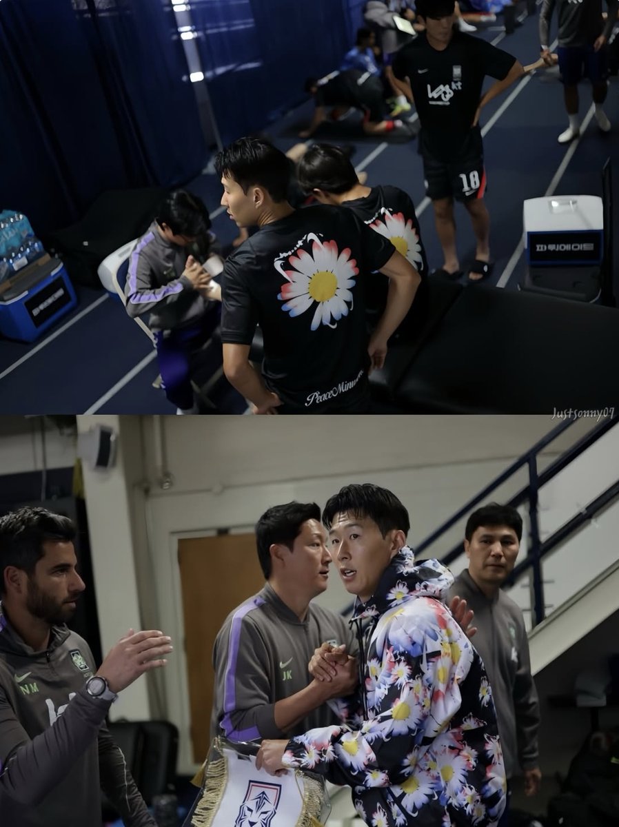 WhiteTamar1's tweet photo. Team KFA and Captain Heungmin wearing Tigers of Asia, G-Dragon Peaceminusone Nike KFA X2 2026 World Cup collection🌼✔️🐯
🏆⚽😍 awesome https://t.co/BLvCXSB9R6