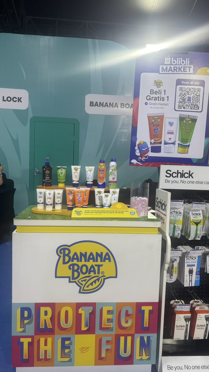 blurrybodiess's tweet photo. [Please Help RT]

Ada yg mau jastip Banana Boat Sunscreen &amp; Schick Intuition. Boleh dm aku ya🥳🫪

🗓️:2-7 Juni 2026
💸: no fee jastip (exclude ongkir)
📍: Jaktim atau Istora langsung bisa 
📫: Shopee, J&amp;T, Gosend https://t.co/qLh1oH4OkP