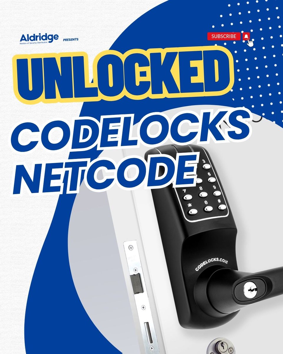 AldridgeSec's tweet photo. Temporary access without handing out keys? ๐
Our Unlocked video looks at Codelocks NetCode, showing how time-limited codes can be created through the Connect Portal or app, then shared by SMS or email.
Watch here: https://t.co/og4Cmi9J69
#AccessControl #Codelocks https://t.co/jhlSGJzjnp