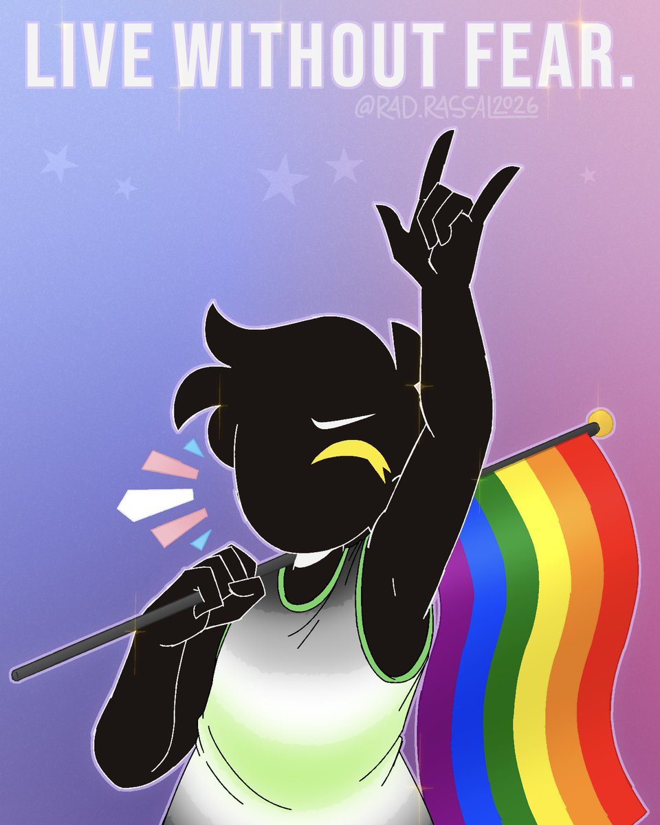 _RadRascal_'s tweet photo. Happy Pride y'all!! Always proud to wear my flag colors for this month <3
#pride #lgbt #pridemonth #digitalart #pride2026 https://t.co/tXek1oYXd8