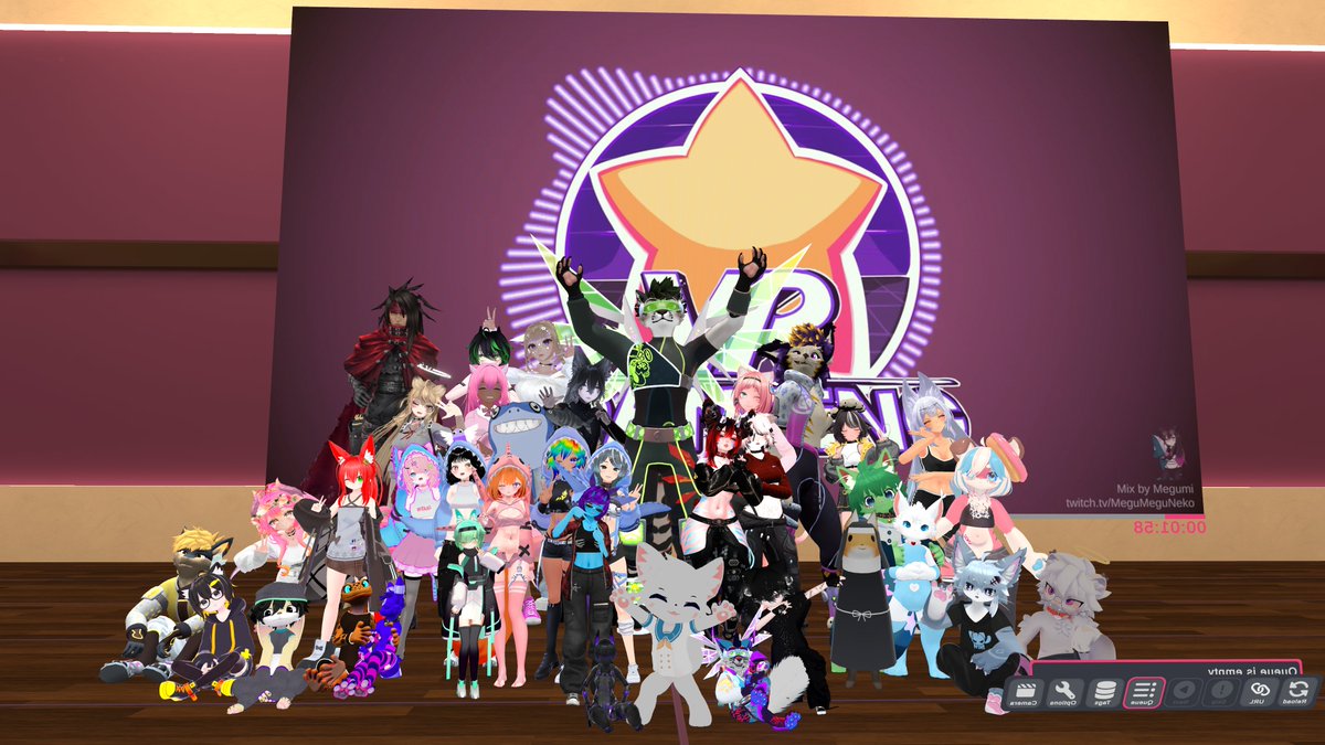 VRD_Official's tweet photo. Session 274 at #VRDancing was by NigelOOSD

You didn't hear the vast amounts of stuffs being strut?You're lying.👺Family favorites and cult classics were had here on our first June session💅 where the roof is now gone.

Join us Saturdays, EU &amp; NA Timeslots #VRChat #Dancing #Dance https://t.co/xdJ9Zj9BsI