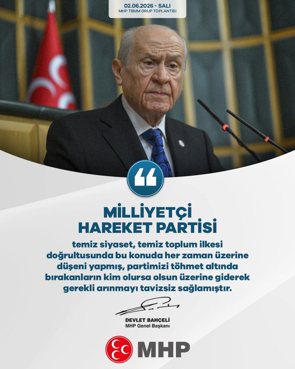 Ulku_Ocaklari's tweet photo. Milliyetçi Hareket Partisi temiz siyaset, temiz toplum ilkesi doğrultusunda bu konuda her zaman üzerine düşeni yapmış, partimizi töhmet altında bırakanların kim olursa olsun üzerine giderek gerekli arınmayı tavizsiz sağlamıştır.

MHP Genel Başkanı
Devlet BAHÇELİ https://t.co/vs5uk4oUkw