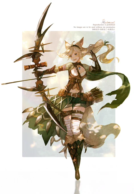 大森林の狩人 ガリーナ #OC #オリジナルイラスト