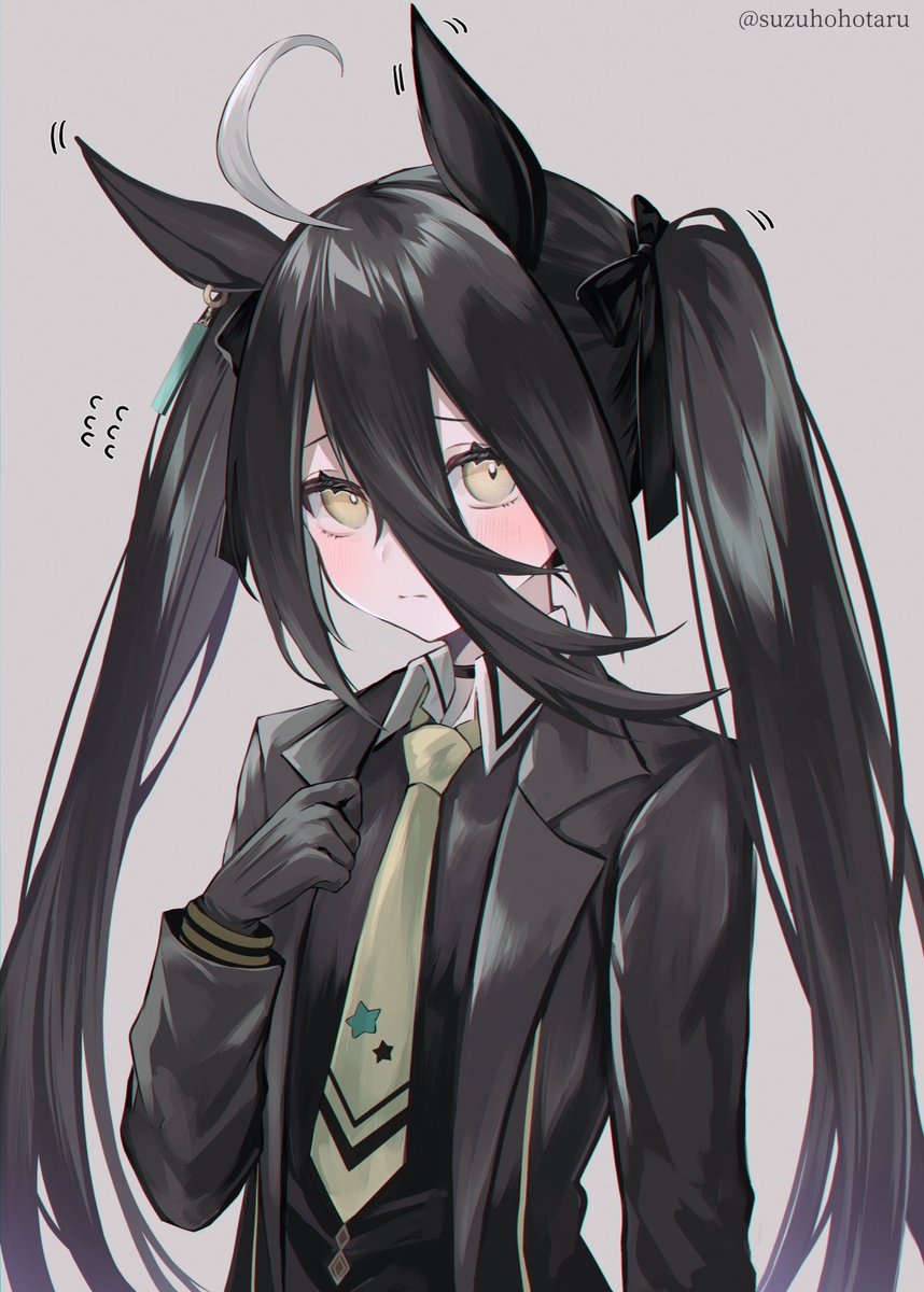 ツインテールでそわそわしちゃうカフェ 
#ウマ娘 