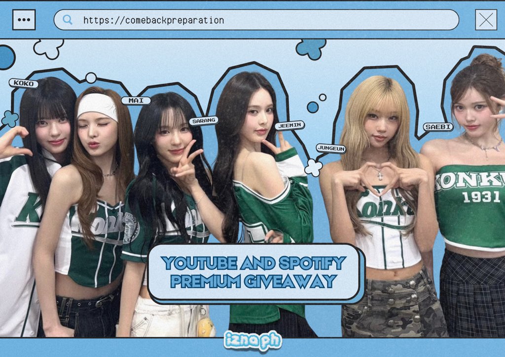 IZNAPH's tweet photo. [🎵] SPOTIFY AND YOUTUBE PREMIM GIVEAWAY 

NAYAs! We will be giving away FREE YouTube Premium AND Spotify Premium soon to maximize our streaming efforts. 

If you are interested in handling an account, kindly reply or send us a DM :D

#izna #이즈나 #イズナ
@izna_offcl @izna_offcl_jp