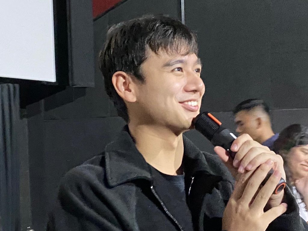 StarCinema's tweet photo. River Joseph at the Blockscreening of Retrievers. ✨

📍SM Light Mall Cinema 3

Get your tickets now and experience Tayo Sa Wakas! Visit https://t.co/GWCheUrvn0 🎟️

#TayoSaWakas — a 33rd anniversary offering from Star Cinema, a film by Cathy Garcia-Sampana.

NOW SHOWING in over 280 cinemas nationwide.